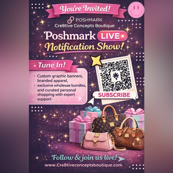Cre8tive Concepts Boutique Handbags - Join Us🎉 Live Notification~~> Deals Share Show~>